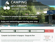 Tablet Screenshot of camping-cerisiers.com